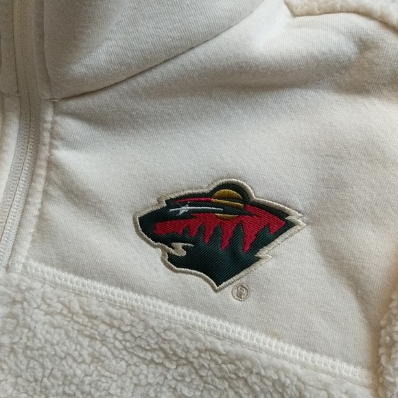 NHL MN Wild XS half zip fleece GUC - Picture 2 of 5